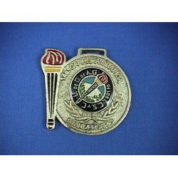 MX-6 EJEMPLO DE MEDALLA 5 CMS. DIAMETRO DECORADA A 4 TINTAS A MA